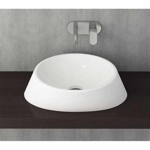 Bocchi Venezia 56 cm Parlak Beyaz Çanak Lavabo