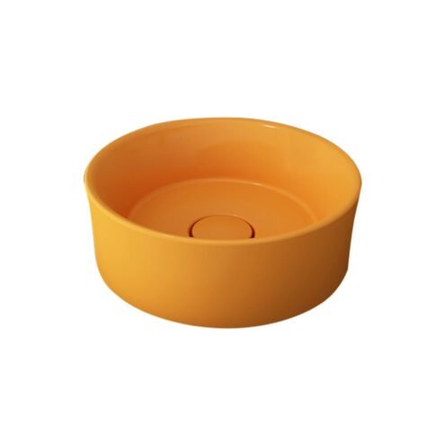 Bocchi Vessel 38 cm Parlak Mandalina Sarısı Çanak Lavabo