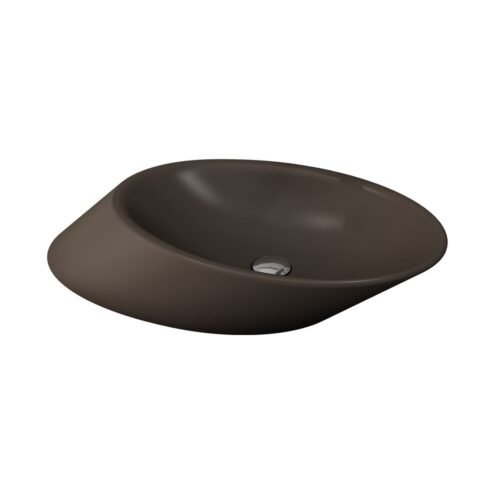 Bocchi Vessel 72 cm Mat Kahverengi Çanak Lavabo