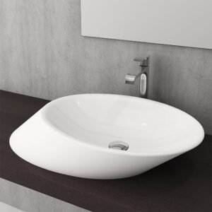 Bocchi Vessel 72 cm Parlak Beyaz Çanak Lavabo