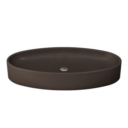 Bocchi Vessel 85 cm Mat Kahverengi Çanak Lavabo