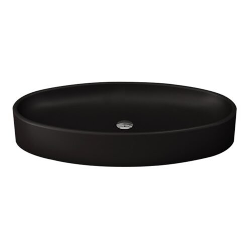 Bocchi Vessel 85 cm Mat Siyah Çanak Lavabo