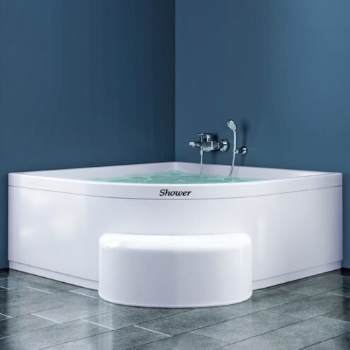 Shower Rung 70x30x30 cm Renkli Özel Akrilik Oval Basamak