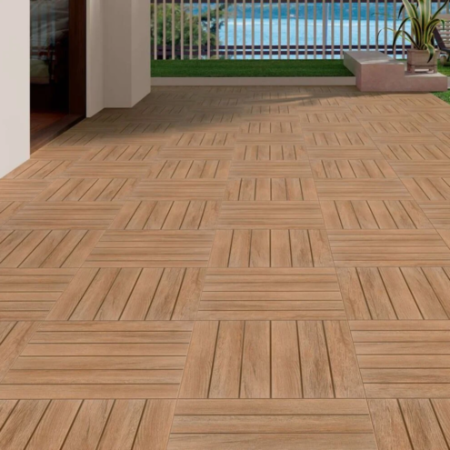 Kütahya Seramik Teras 61x61 cm Kahve