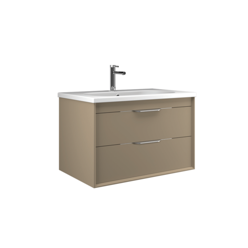 Orka Clay 80 cm Çift Çekmeceli Lavabo Alt Dolabı