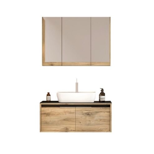 Nplus Croma 100 cm Banyo Dolabı Takımı