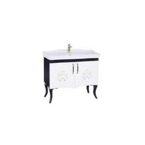 Creavit Antik 80 cm Siyah Lavabo Alt Dolabı