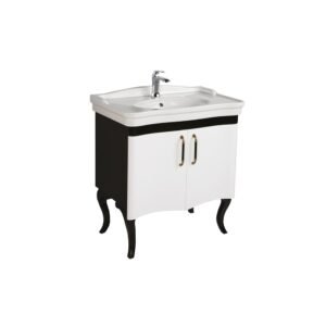 Creavit Antik 100 cm Siyah Lavabo Alt Dolabı