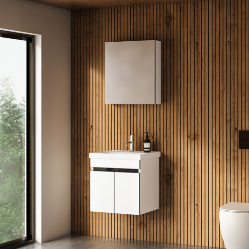 Nplus City Plus 55 cm Banyo Dolabı Takımı