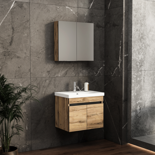 Nplus City Plus 65 cm Banyo Dolabı Takımı