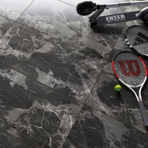 Kütahya Seramik Alkazar 60x120 cm Karbon Rektifiye Parlak Nano