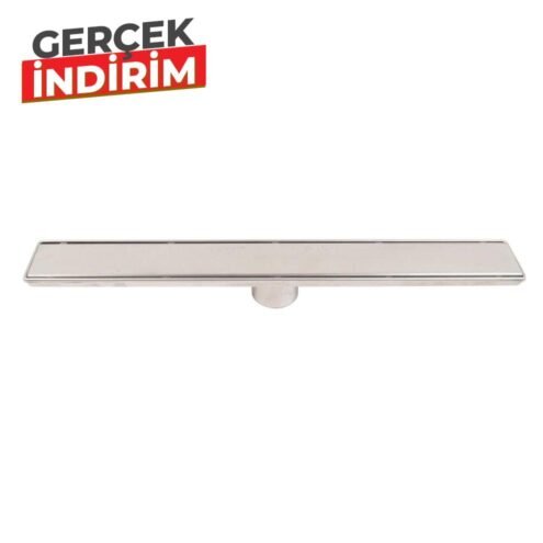 Sukar Line 6 40 cm Plain Izgaralı Krom Duş Kanalı