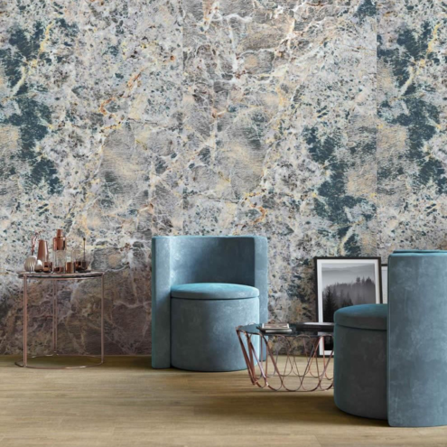 Kütahya Seramik Amazonit 120x240 cm Kristal Rektifiye Parlak Nano