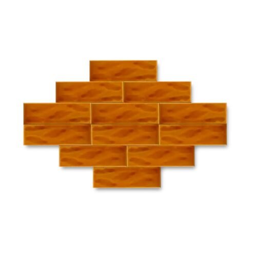 Dekozen Dalga 7x21 cm Tarçın Çatlak Sırlı El Yapımı Seramik