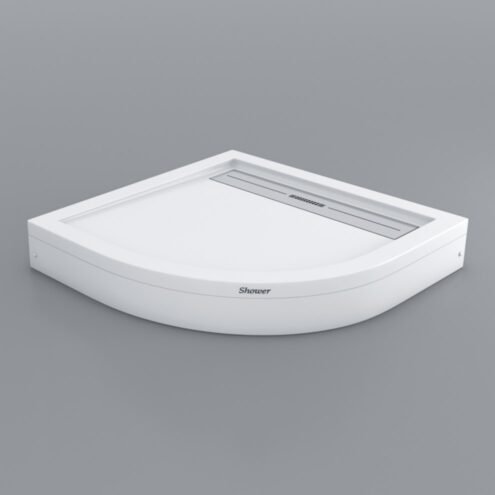 Shower Drop 80x80x13 cm Monoblok Oval Duş Teknesi