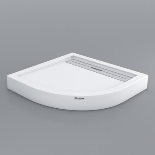 Shower Drop 100x100x8 cm Monoblok Oval Duş Teknesi