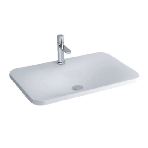 Newarc Drop 65 cm Mat Beyaz Tezgah Üstü Lavabo