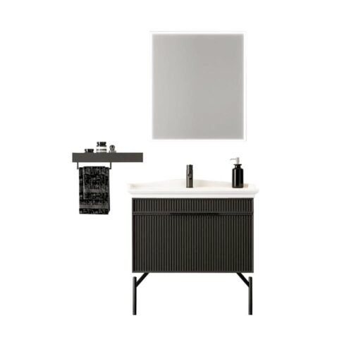 Nplus Evora 80 cm Banyo Dolabı Takımı