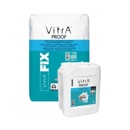 Vitra Fix Proof Gri 33 kg (25+8) Set Çimento Esaslı 2 Bileşenli Elastik Su Yalıtım Malzemesi