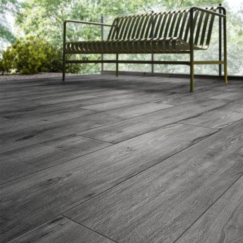 VitrA 20x120 cm Aspenwood R10A Koyu Gri Porselen Karo