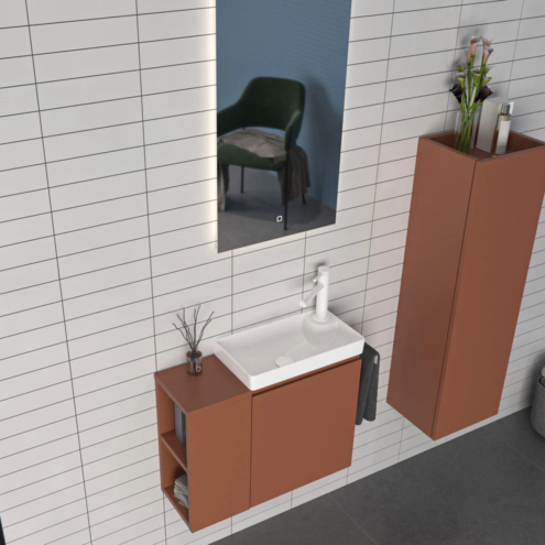 Orka Ferla 60 cm Banyo Dolabı