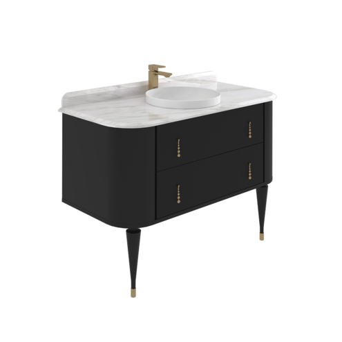 Orka Felice 120 cm Ahşap Ayaklı Lavabo Alt Dolabı