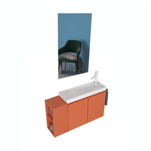 Orka Ferla 80 cm Banyo Dolabı