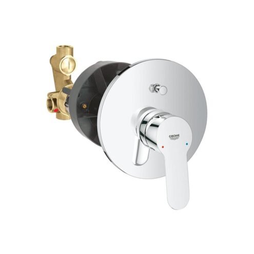 Grohe BauEdge İç Gövde Dahil Ankastre Yuvarlak Banyo Bataryası