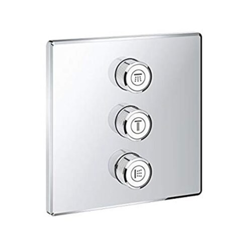 Grohe Grohtherm Smartcontrol Kare Üç Çıkışlı Akış Kontrollü Ankastre Banyo Bataryası