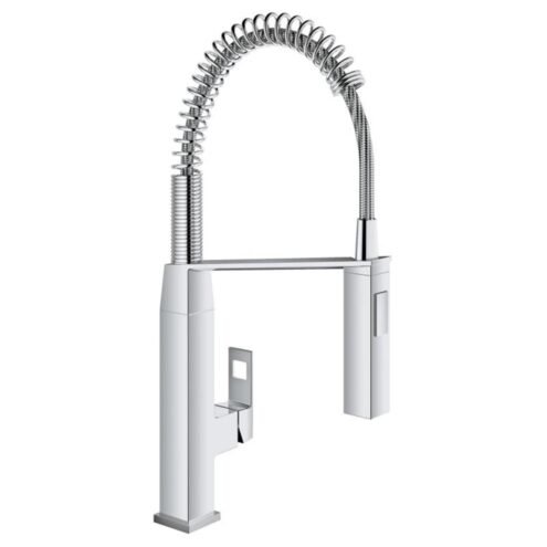Grohe Eurocube Eviye Bataryası  Spiralli Hortum