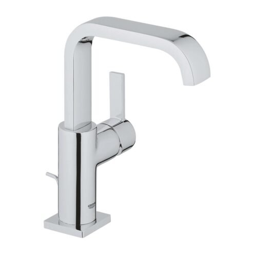 Grohe Allure Kuğu Lavavabo Bataryası L-Boyut  Sifon Kumandalı