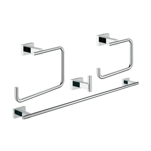 Grohe Essentials Cube 4'ü Bir Arada Banyo Aksesuar Seti
