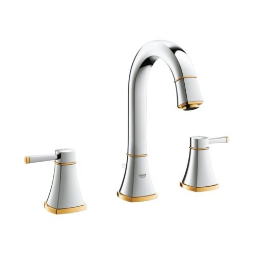 Grohe Grandera 3 Delikli Lavabo Bataryası M-Boyut  Krom-Altın