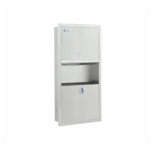 Xinda Ankastre 200 Adet Z Kağıt Vericili Paslanmaz Çelik 8 lt Taşınabilir Çöp Kovası Seti