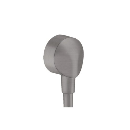 Hansgrohe FixFit E Mat Siyah Krom Çek Valfsiz Gönye Çıkış Dirseği 27454340