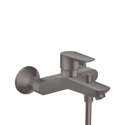 Hansgrohe Talis E Mat Siyah Krom Aplike Banyo Bataryası