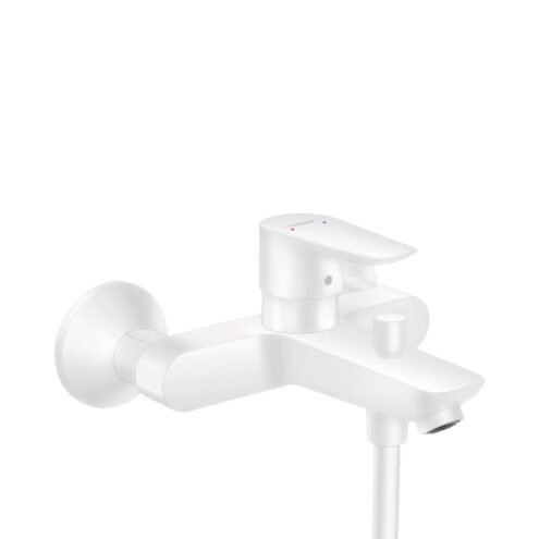 Hansgrohe Talis E Satin Beyaz Aplike Banyo Bataryası