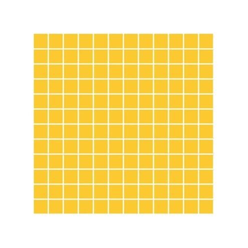 VitrA 2.5x2.5 cm Color Parlak Sarı  Porselen Karo
