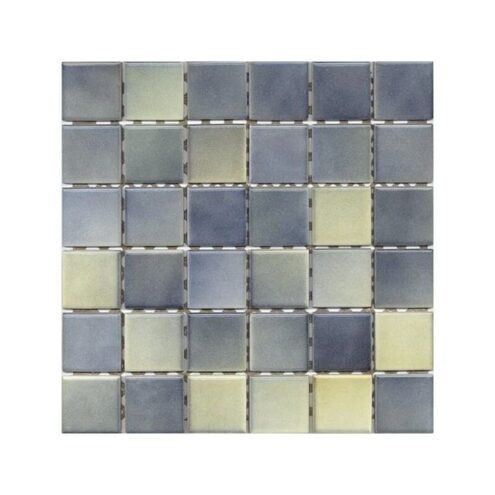 VitrA 5x5 cm Colorline Parlak Yeşil-Mavi Porselen Karo