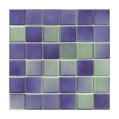 VitrA 5x5 cm Colorline Parlak Koyu Mavi-Yeşil Porselen Karo