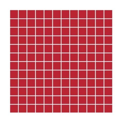 VitrA 2.5x2.5 cm Color Mat Kırmızı Porselen Karo