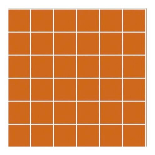 VitrA 5x5 cm Color Parlak Turuncu Porselen Karo