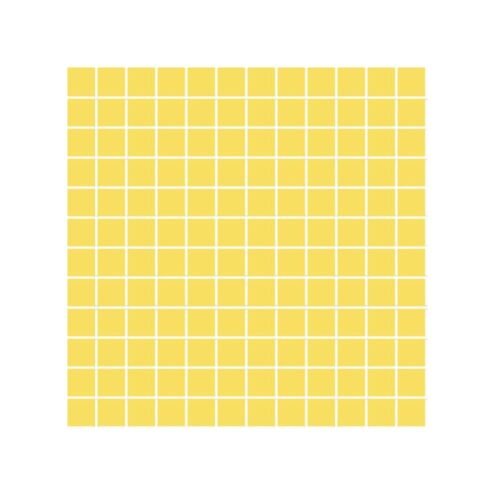 VitrA 2.5x2.5 cm Color Mat Sarı  Porselen Karo