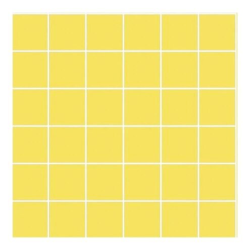 VitrA 5x5 cm Color Mat Sarı  Porselen Karo