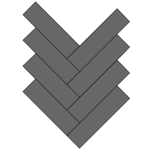 VitrA 5x20 cm Miniworx Mat Koyu Gri Porselen Karo