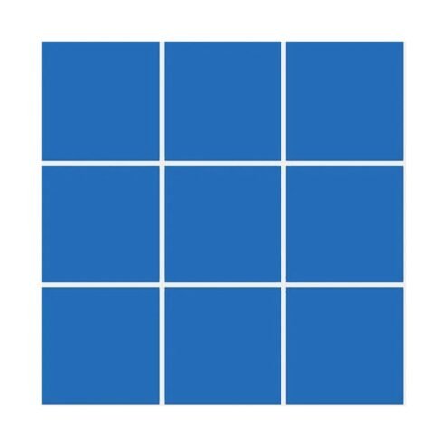 VitrA 10x10 cm Color Parlak Göl Mavisi Porselen Karo