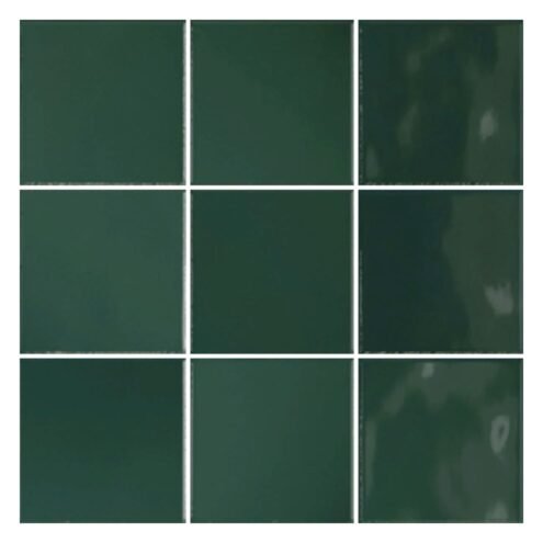 VitrA 10x10 cm Retromix Parlak Zümrüt Yeşil Porselen Karo