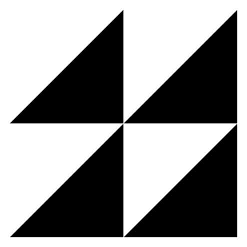 VitrA 15x15 cm Retromix Mat Siyah-Beyaz Porselen Karo