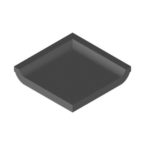VitrA 5x5 cm Uni Mat Siyah Porselen Karo