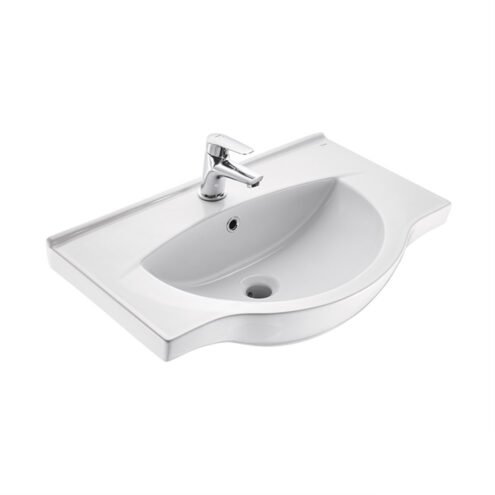 Kale Optimum 55 cm Beyaz Etajerli Lavabo